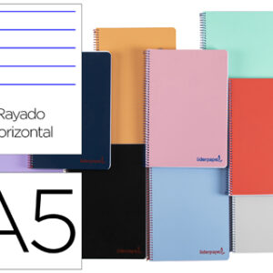 Caderno Espiral Din A5 Wonder Capa Plastico 80 F 90 Gr Pautado Com Margem Cores Sortidas