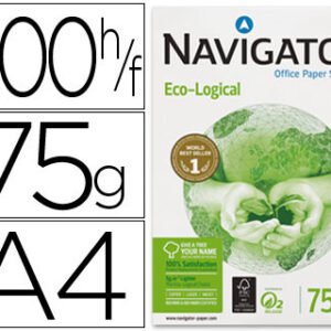 Resma 500x Folhas Papel Fotocopia Navigator Din A4 75 Gr