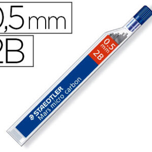 Minas Staedtler Mars Micro Grafite 0,5 mm 2B Tubo c/ 12 Unidades