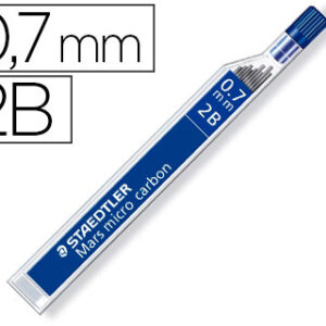 Minas Staedtler Mars Micro Grafite 0,7 mm 2B Tubo c/ 12 Unidades