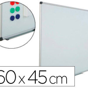 Quadro Branco Rocada Aco Vitrificado Magnetico Moldura Alum. Cantos PVC 60X45 cm c/Bandeja