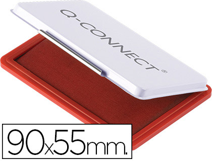 Almofada p/ Carimbo Q-Connect 90X55 mm Vermelho