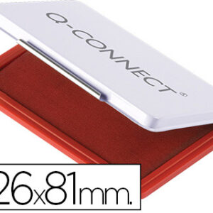 Almofada p/ Carimbo Q-Connect 126X81 mm Vermelho