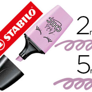 Marcador Stabilo Boss Mini Pastellove Brisa Violeta