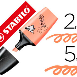 Marcador Stabilo Boss Mini Pastellove Pessego de Seda