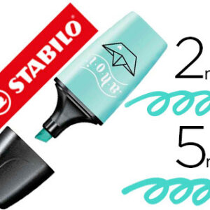 Marcador Stabilo Boss Mini Pastellove Toque de Turquesa