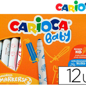 Marcador Carioca Baby 2 Anos Caixa 12 Cores Sortidas