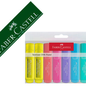 Marcador Fluorescente Faber-Castell 1546 Cor Pastel Estojo 8 Unidades Sortidas