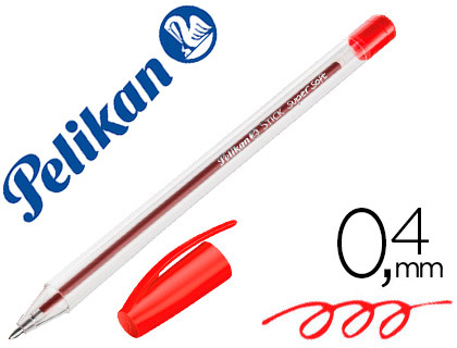 Caneta Pelikan Stick Super Soft Vermelho