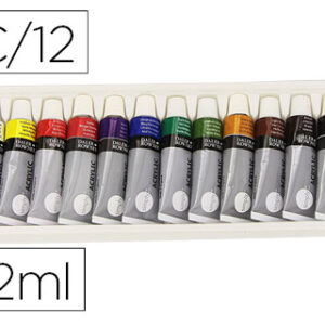 Pintura Acrilica Daler Rowney Simply Caixa de 12 Cores Sortidas Tubo de 12 ml