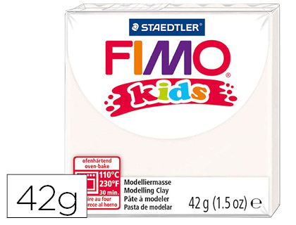 Pasta Staedtler Fimo Kids 42 Gr Cor Branco