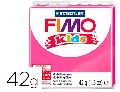 Pasta Staedtler Fimo Kids 42 Gr Cor Rosa Escuro