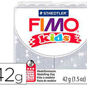Pasta Staedtler Fimo Kids 42 Gr Cor Prata Purpurina