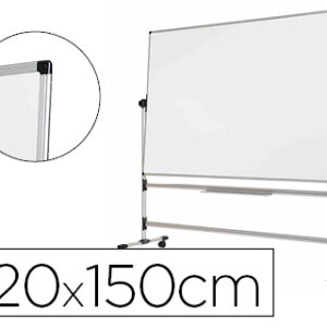 Quadro Branco Bi-Office de Aco Vitrifricado Dupla Face (120 x 150 cm)