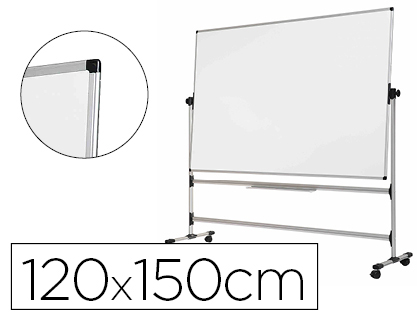 Quadro Branco Bi-Office de Aco Vitrifricado Dupla Face (120 x 150 cm)