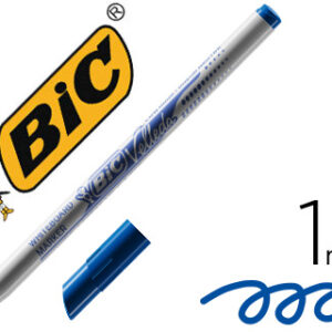 Marcador Bic Velleda Fino p/ Quadro Ponta Redonda 1 mm Azul