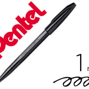 Caneta Pentel c/ Ponta de Fibra Sign Pen Preta
