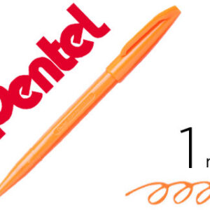 Caneta Pentel c/ Ponta de Fibra Sign Pen Laranja