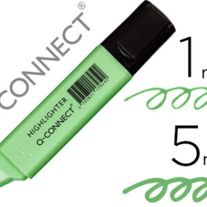 Marcador Q-Connect Fluorescente Pastel Verde Ponta Biselada