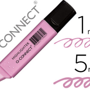Marcador Q-Connect Fluorescente Pastel Violeta Ponta Biselada