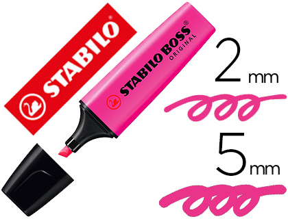 Marcador Stabilo Boss Fluorescente 70 Magenta