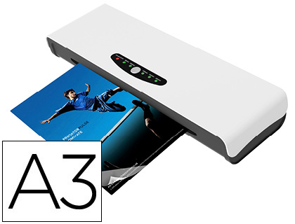 Plastificadora Q-Connect Din A3 Alto Rendimento Frio / Quente Quatro Rolos Até 250 Microns
