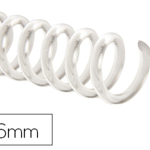 Espiral Q-Connect Plastico Transparente 32 5:1 6mm 1,8mm