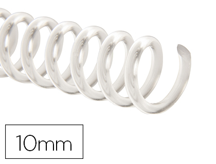 Espiral Q-Connect Plastico Transparente 32 5:1 10mm 1,8mm