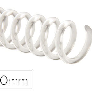 Espiral Q-Connect Plastico Transparente 32 5:1 20mm 2mm