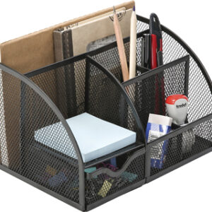 Organizador de Secretaria Q-Connect Metalico Curvo Cinza c/ 5 Depart. 220X140X130 mm
