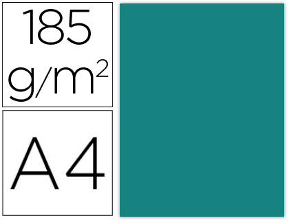 Cartolina Guarro A4 Verde Menta 185 Gr (50 Folhas)