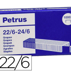 Agrafos Petrus Nº 22/6 Caixa de 1000 Unidades Galvanizados