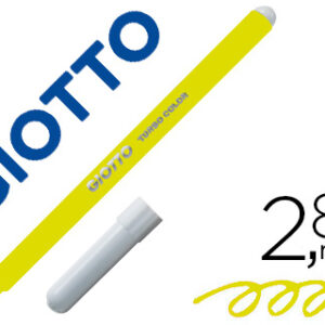 Marcador Giotto Turbo Color Lavavel c/ Ponta Bloqueada Unicolor Amarelo