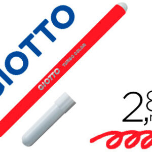 Marcador Giotto Turbo Color Lavavel c/ Ponta Bloqueada Unicolor Vermelho