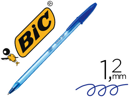 Caneta Bic Cristal Soft Azul Ponta de 1,2 mm