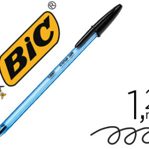 Caneta Bic Cristal Soft Preto Ponta de 1,2 mm