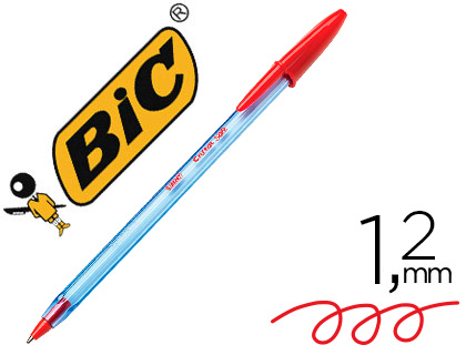 Caneta Bic Cristal Soft Vermelho Ponta de 1,2 mm