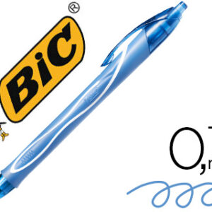 Caneta Bic Gelocity Quick Dry Retratil Tinta Gel Turquesa Ponta de 0,7 mm