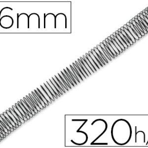 Espiral Q-Connect Metalico 64 5:1 36mm 1,2mm (25 Unidades)