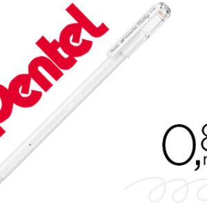 Roller Pentel K108 Branco Pastel 0,8 mm