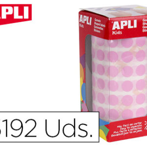 Etiquetas Apli Auto Adesivas Circulares 10,5 mm Rosa (Rolo com 5192 Unidades)