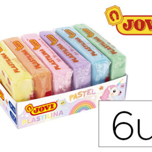 Plasticina Jovi 70 Sortida Tamanho Pequeno Cores Pastel Sortidas Caixa de 6 Unidades 50 G