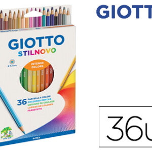 L?pis de Cores Giotto Stilnovo Caixa de 36 Cores Sortidas