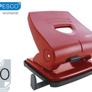 Furador Rapesco 827-P Vermelho 2 Furos Capacidadee 30 Folhas