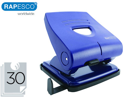 Furador Rapesco 827-P Azul 2 Furos Capacidadee 30 Folhas