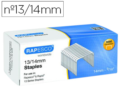 Agrafos Rapesco Galvanizados 13/14 Caixa de 5000 Unidades