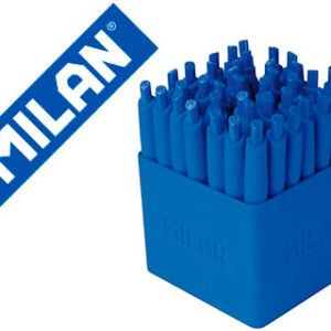 Caneta Milan P1 Retratil 1 mm Touch Azul