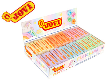 Plasticina Jovi 70 Sortida Formato Pequeno 50 G Cores Pastel Caixa de 30 Unidades