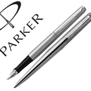 Conjunto Duo Jotter Aço CT Esferografica + Caneta - PARKER