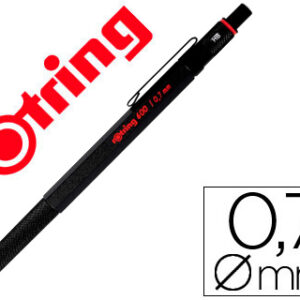 Lapiseira Rotring 600 Corpo Preto 0,7 mm